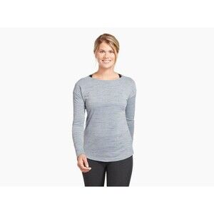 Kühl Women's Intent Krossback Long Sleeve Shirt Grey Womens Medium